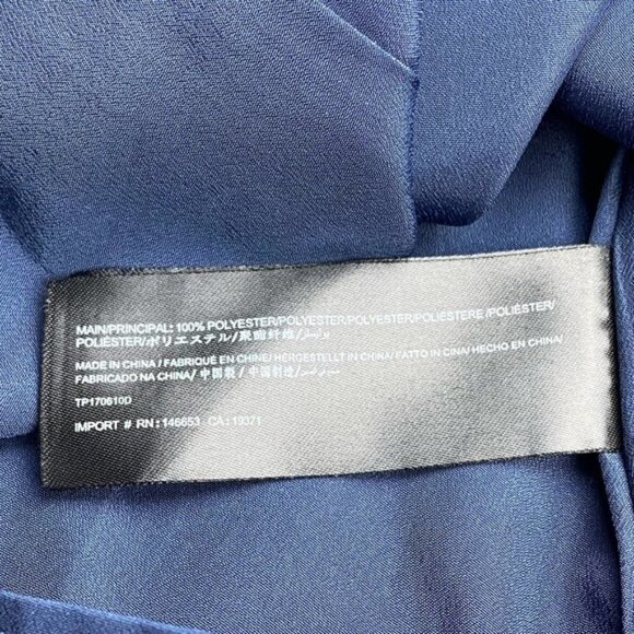 THE FIFTH LABEL Tie Neck Long Sleeve Dress Sz XS Blue - Picture 8 of 8